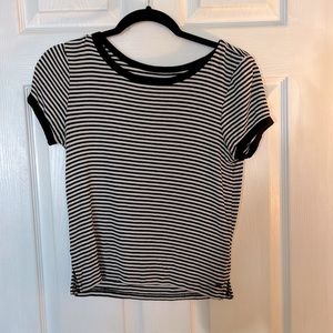 Small American Eagle Outfitters striped soft & sexy black & white tee